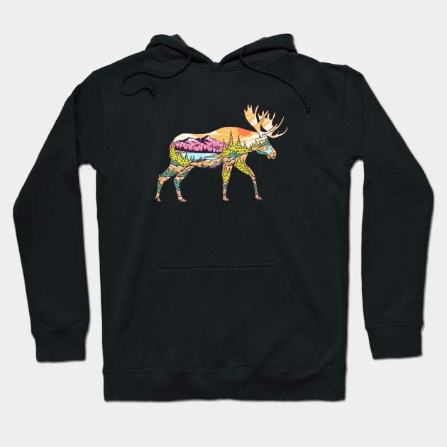 Moose Hoodie by dewantyovani